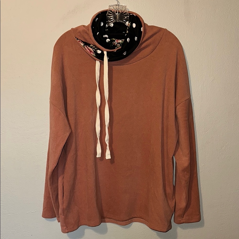 Doublju Cowl Neck Jacket